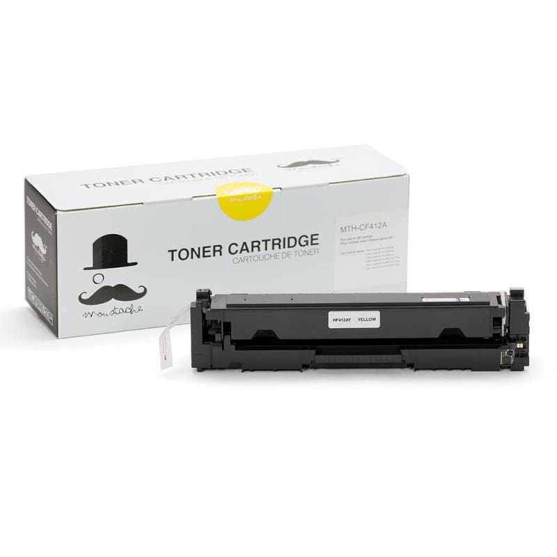 Compatible HP 410A CF412A Yellow Toner Cartridge - Moustache®