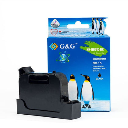 Remanufactured HP 15 C6615A/D Black Ink Cartridge - G&G™