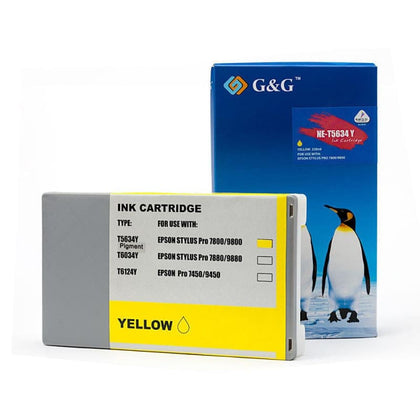 Compatible Epson T563400 T562400 Yellow Ink CartridgePigment - G&G™