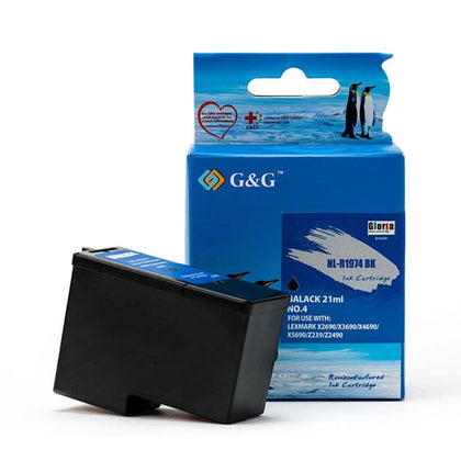 Remanufactured Lexmark 4 18C1974 Black Ink Cartridge - G&G™