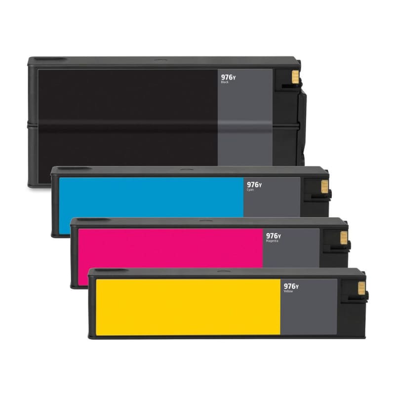 Compatible HP 976Y PageWide Ink Cartridge Combo Extra High Yield BK/C/M/Y