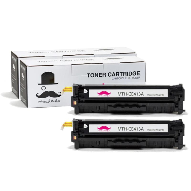 Compatible HP 305A CE413A Magenta Toner Cartridge - Moustache®