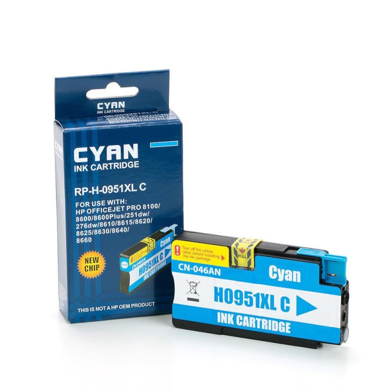 Compatible HP 951XL CN046AN Cyan Ink Cartridge High Yield