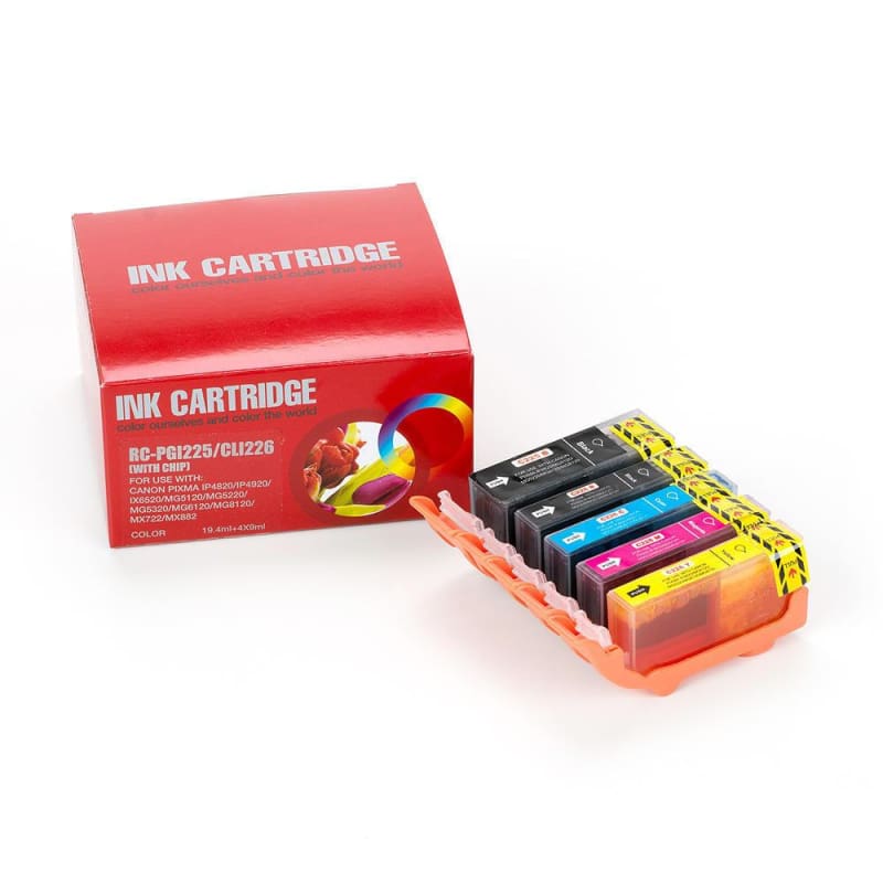 Compatible Canon PGI225 CLI226 Ink Cartridge Combo BK/BK/C/M/Y - Economical Box
