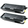 Compatible Brother TN-650 Black Toner Cartridge - Economical Box - 2/Pack