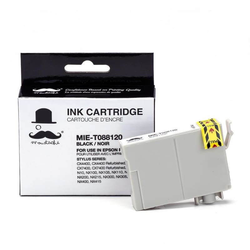 Compatible Epson 88 T088120 Black Ink Cartridge - Moustache®