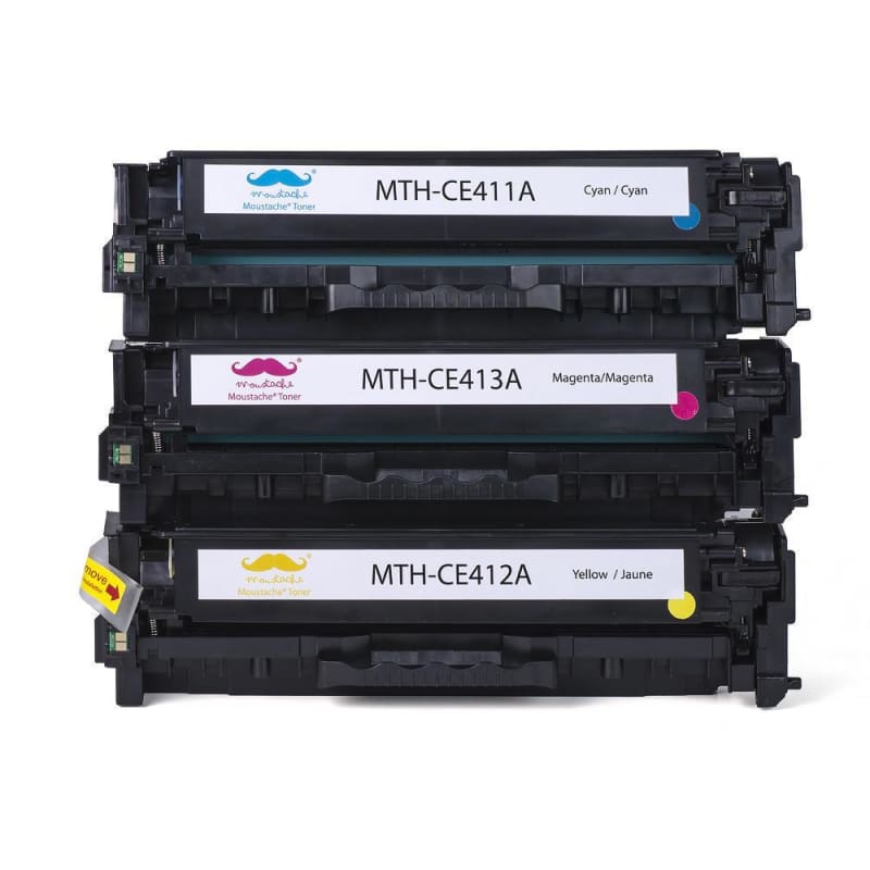 Compatible HP 305A Toner Cartridge Combo C/M/Y - Moustache®