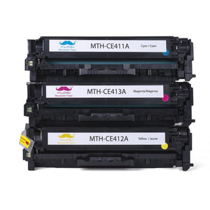 Compatible HP 305A Toner Cartridge Combo C/M/Y - Moustache®