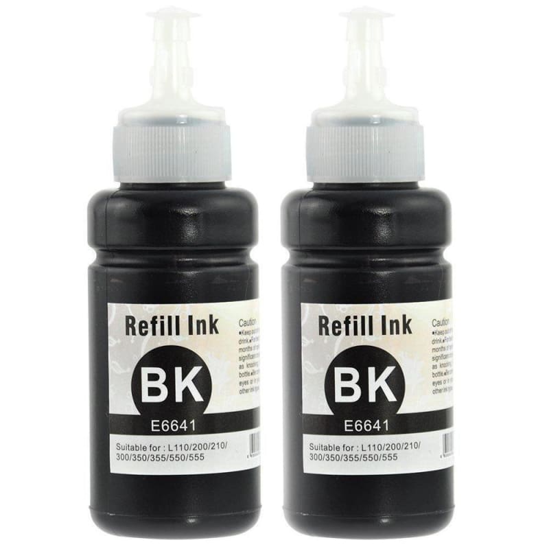 Compatible Epson T664120 Black Ink Cartridge - 2/Pack