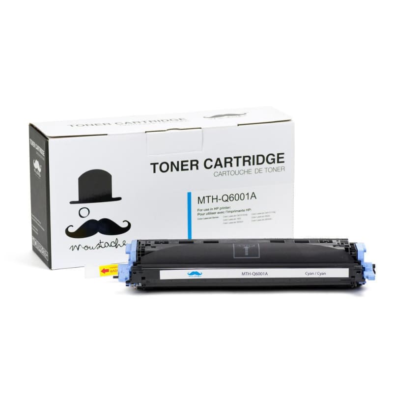 Remanufactured HP 124A Q6001A Cyan Toner Cartridge - Moustache®