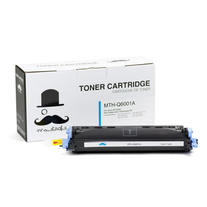 Remanufactured HP 124A Q6001A Cyan Toner Cartridge - Moustache®