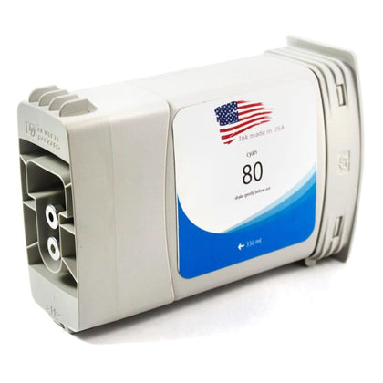Remanufactured HP 80XL C4846A Cyan Ink Cartridge High Yield