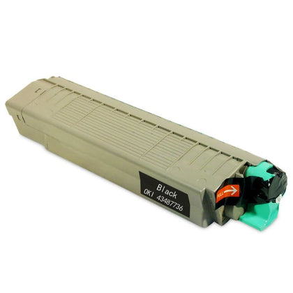 Remanufactured Okidata 43487736 Black Toner Cartridge