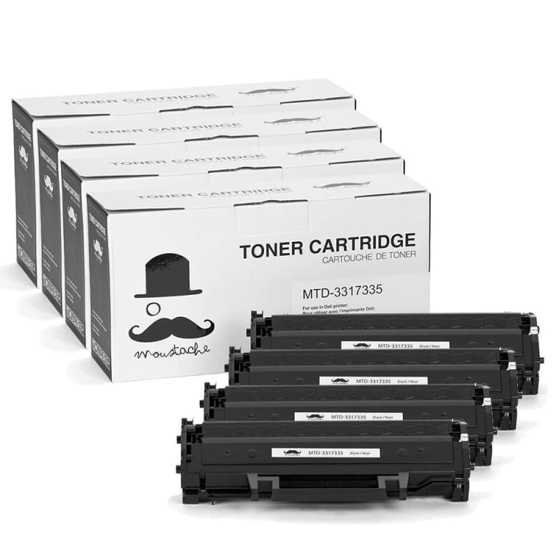 Compatible Dell 331-7335 HF442 Black Toner Cartridge for Dell B1160/B1160W Printer - Moustache®