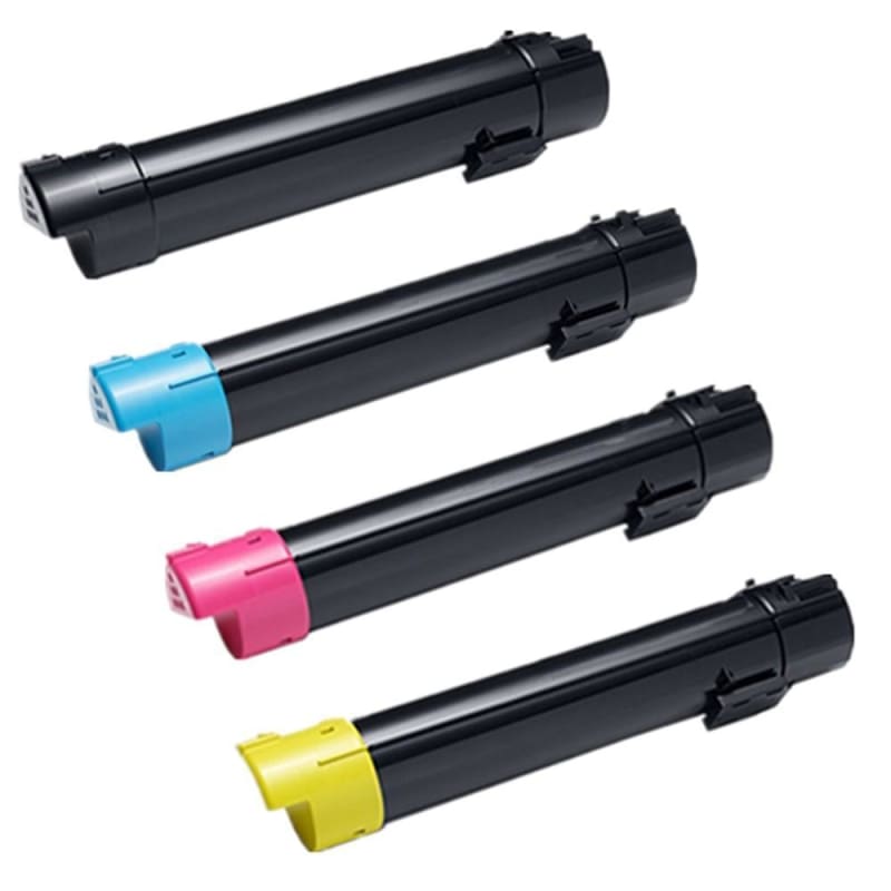 Compatible Dell W53Y2 M3TD7 MPJ42 JXDHD Toner Cartridge Combo High Yield BK/C/M/Y