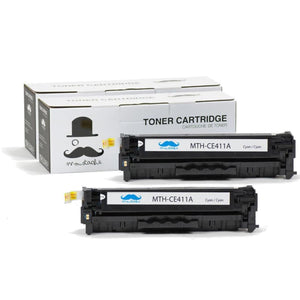 Compatible HP 305A CE411A Cyan Toner Cartridge - Moustache®