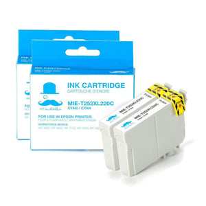 Compatible Epson T252XL220 Cyan Ink Cartridge High Yield - Moustache®