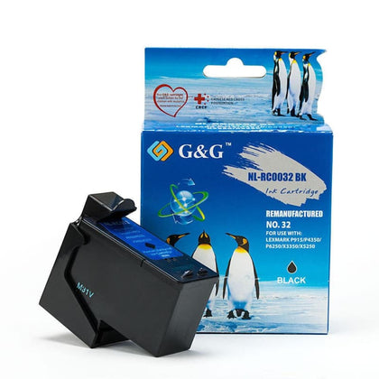 Remanufactured Lexmark 32 18C0032 Black Ink Cartridge - G&G™