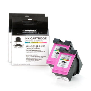 Remanufactured HP 901XL Color Ink Cartridge - Moustache®