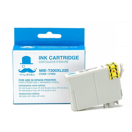 Compatible Epson 200XL T200XL220 Cyan Ink Cartridge High Yield - Moustache®