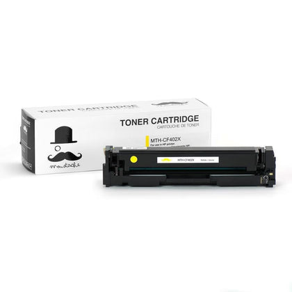 Compatible HP 201X CF402X Yellow Toner Cartridge High Yield - Moustache®