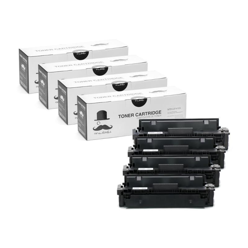 Compatible HP 410X CF410X Black Toner Cartridge High Yield - Moustache®