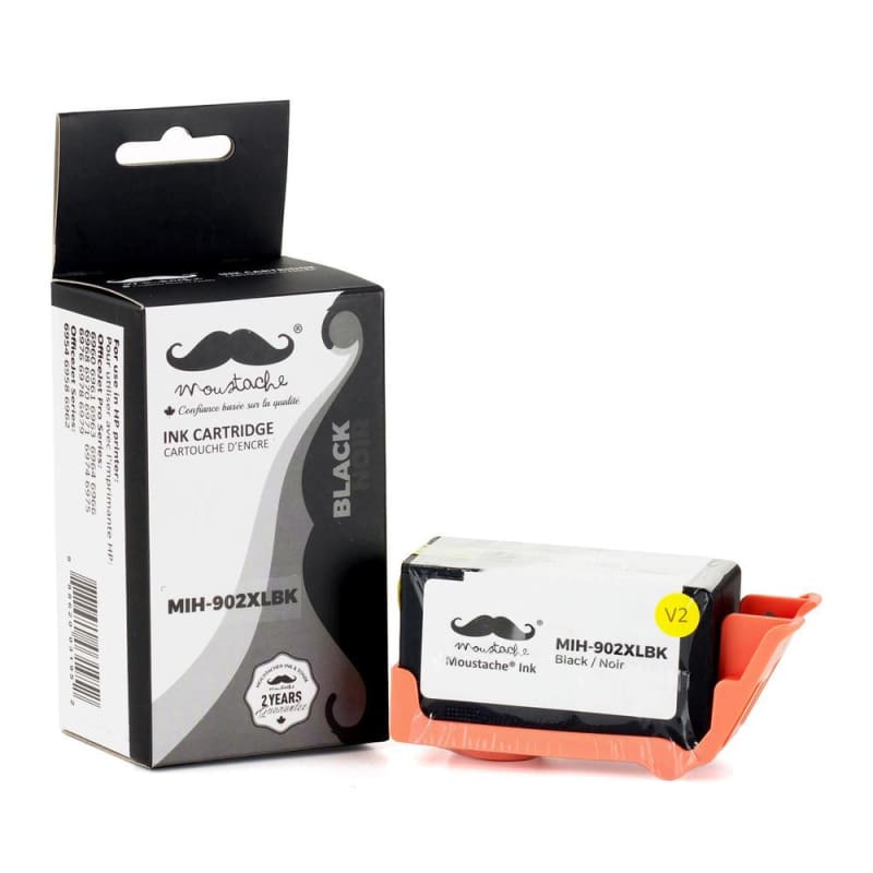 Remanufactured HP 902XL T6M14AN Black Ink Cartridge High Yield - Moustache®