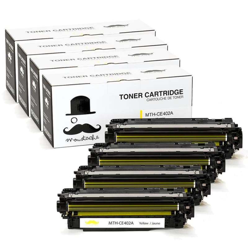 Compatible HP 507A CE402A Yellow Toner Cartridge- Moustache®