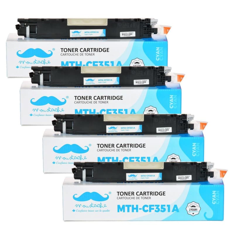 Compatible HP 130A CF351A Cyan Toner Cartridge - Moustache®