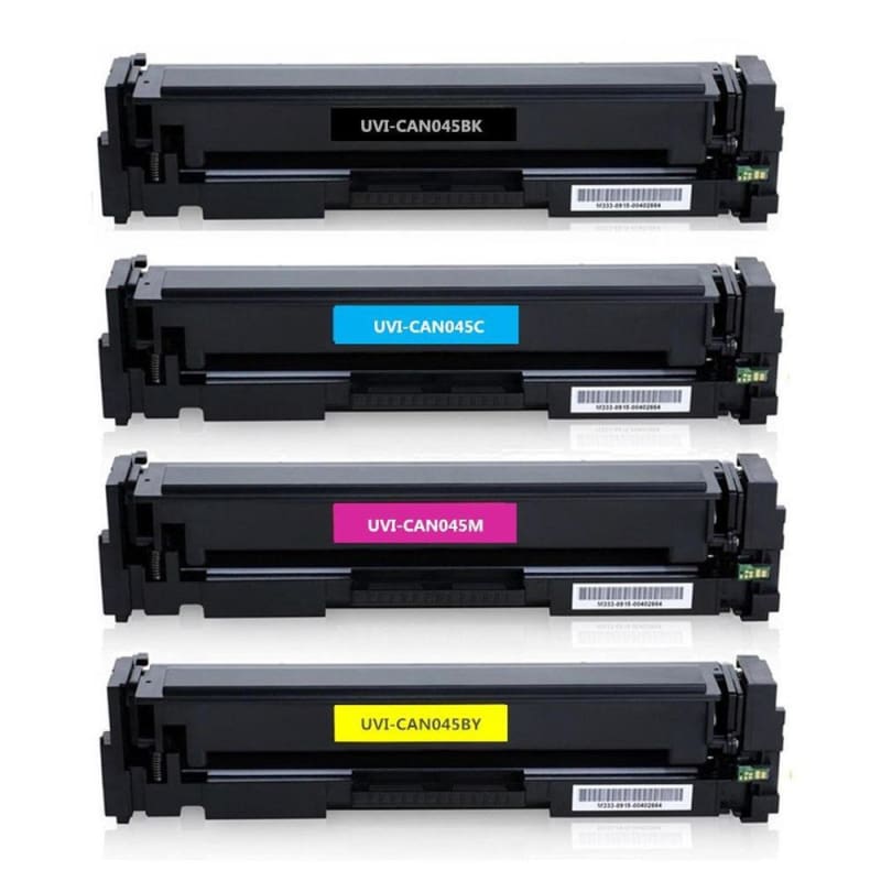 Compatible Canon 045 Toner Cartridge Combo BK/C/M/Y