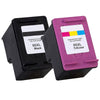 Remanufactured HP 65XL Black and Color Ink Cartridge Combo - Moustache®