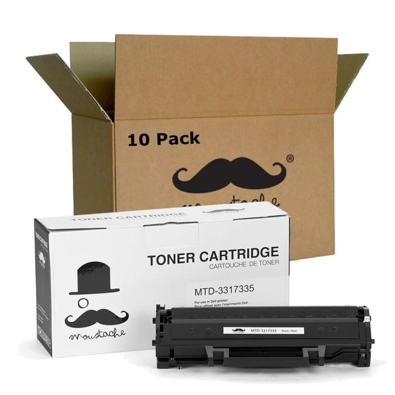 Compatible Dell 331-7335 HF442 Black Toner Cartridge for Dell B1160/B1160W Printer - Moustache®