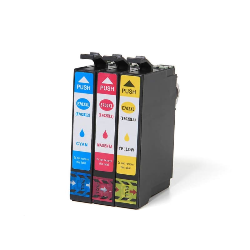 Remanufactured Epson T702XL Ink Cartridge High Yield Color Combo C/M/Y