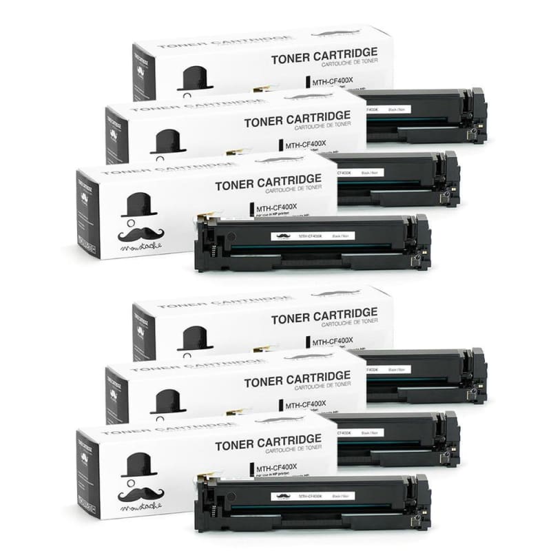Compatible HP 201X CF400X Black Toner Cartridge High Yield - Moustache®