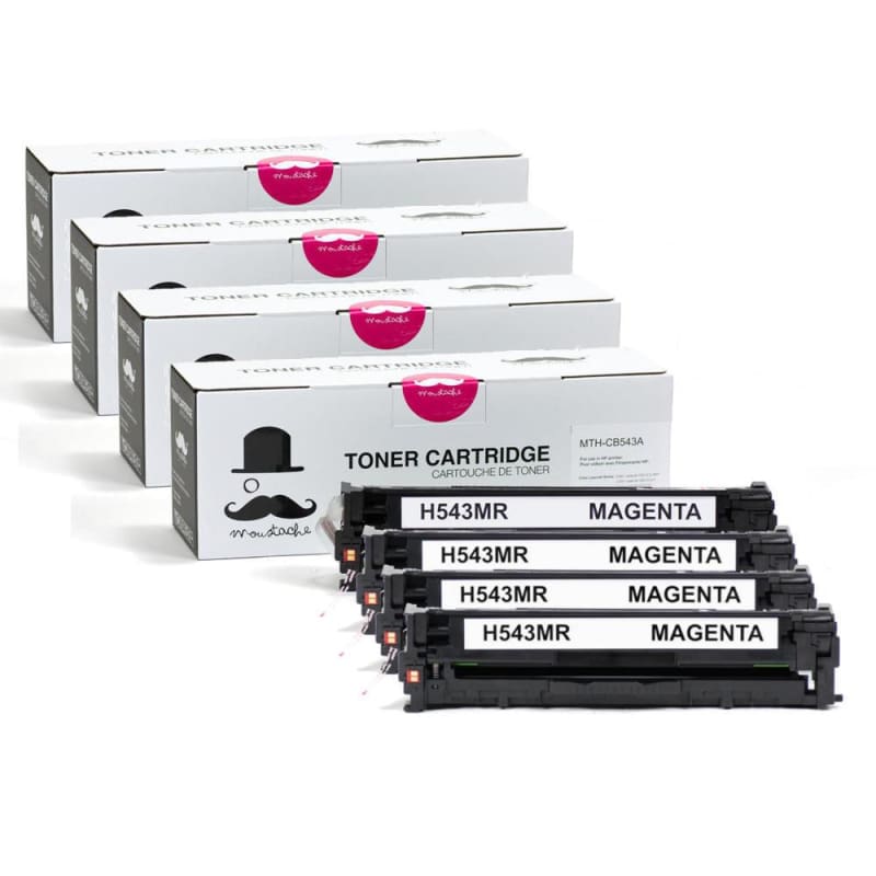 Compatible HP 125A CB543A Magenta Toner Cartridge - Moustache®