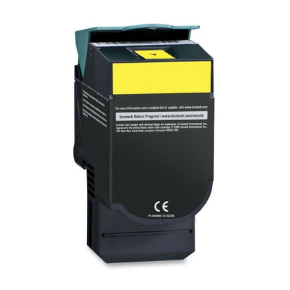 Remanufactured Lexmark C540H2YG Yellow Toner Cartridge High Yield
