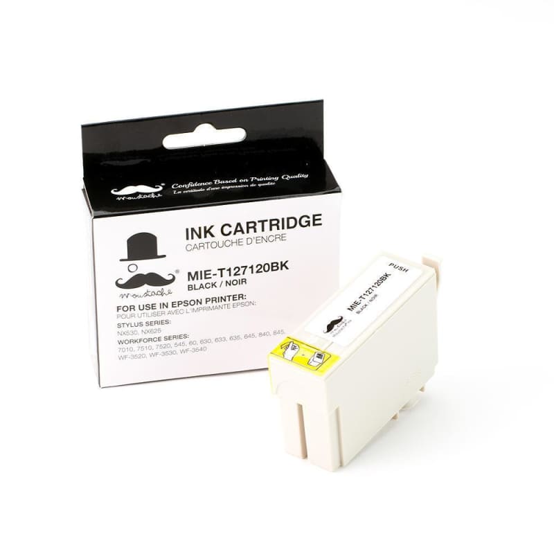 Compatible Epson T127120 Black Ink Cartridge (Extra High Yield) - Moustache®