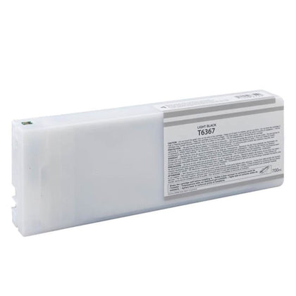 Compatible Epson T636700 700ml Light Black Ink Cartridge High Yield
