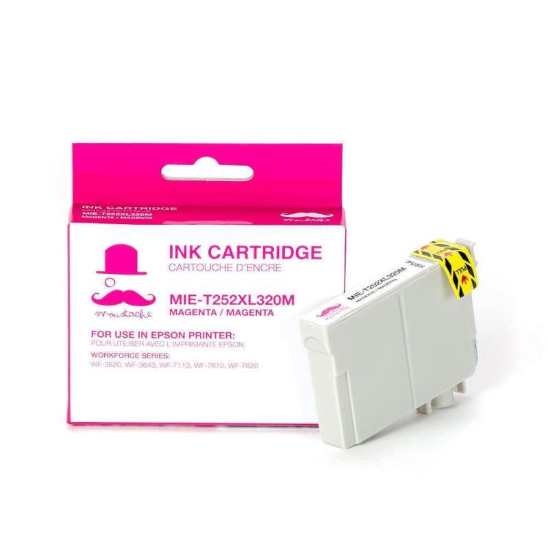 Compatible Epson T252XL320 Magenta Ink Cartridge High Yield - Moustache®
