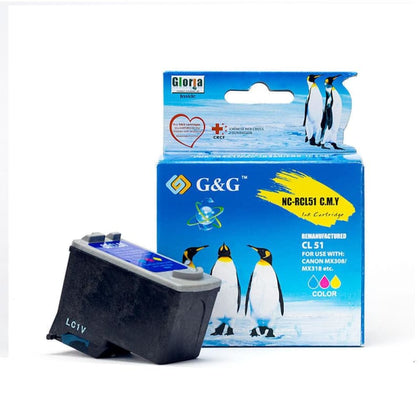 Remanufactured Canon CL51 618B002 Color Ink Cartridge High Yield - G&G™