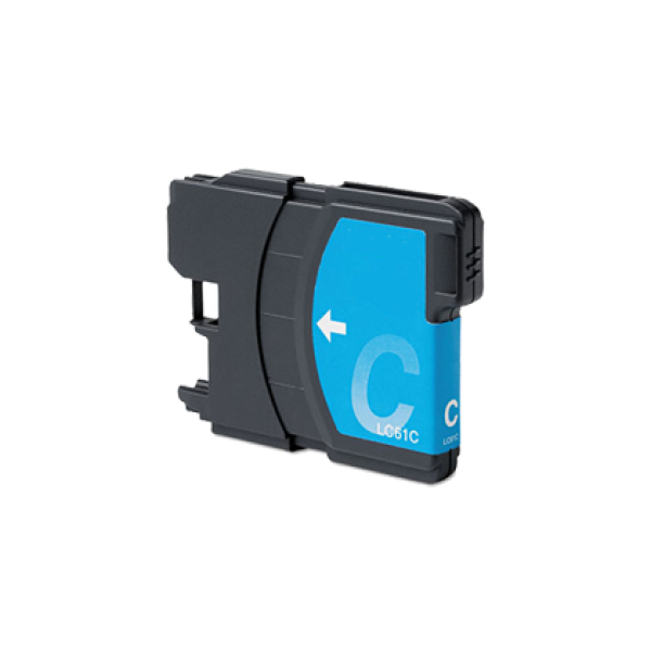 Compatible Brother LC-61C Cyan Ink Cartridge - Economical Box