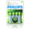 AA Philips Multilife NiMH Rechargeable Batteries 2450mAh 4PK Clamshell